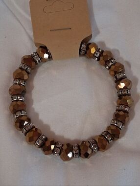 Crystal Beaded Stretch Bracelet